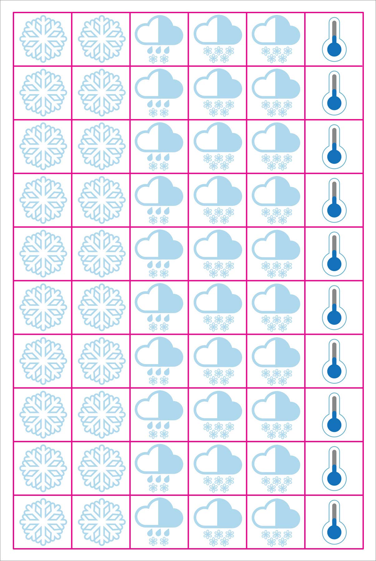Essentials Weather Planner Stickers (300 stickers),Used