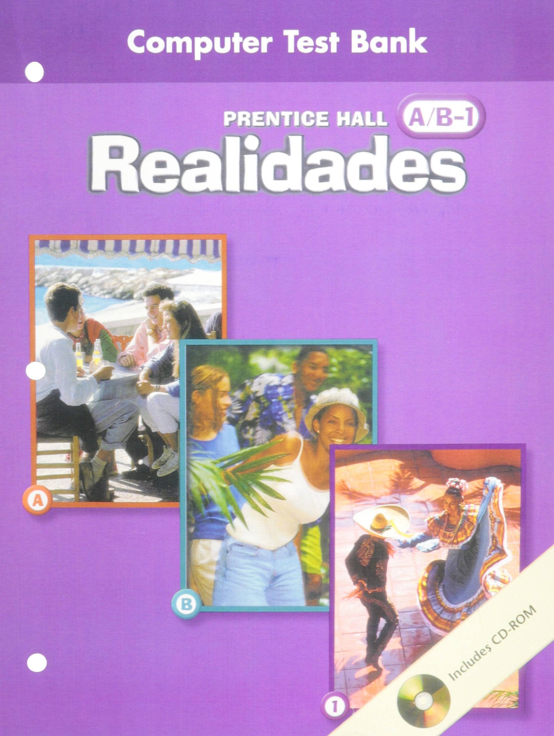 Prentice Hall Spanish Realidades Computer Test Bank Level A, B, 1, 1st Edition 2004c,Used