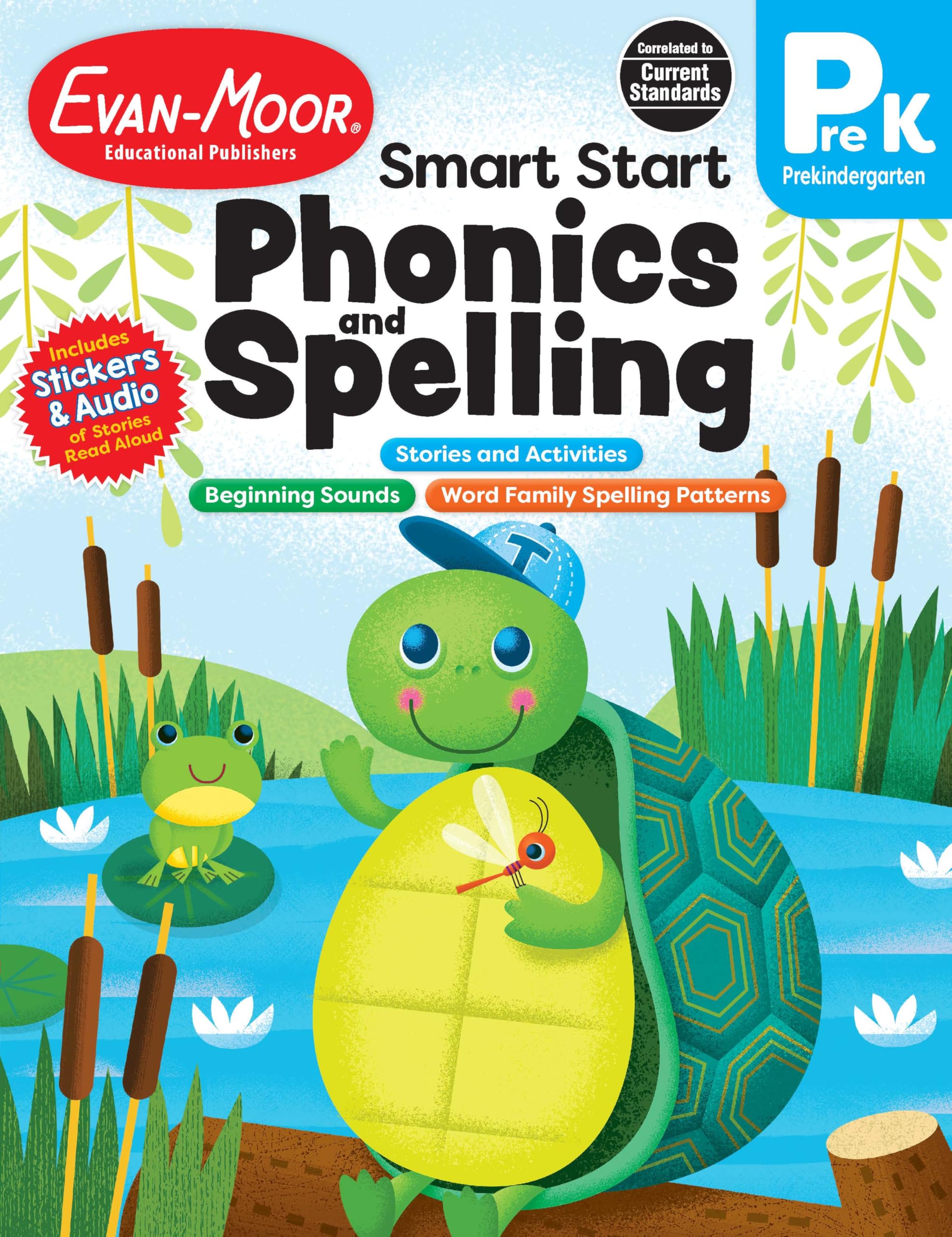 Evanmoors Smart Start Phonics And Spelling Workbook For Preschool, Beginning Reading, Spelling Patterns, Learn To Read, Homesch,Used