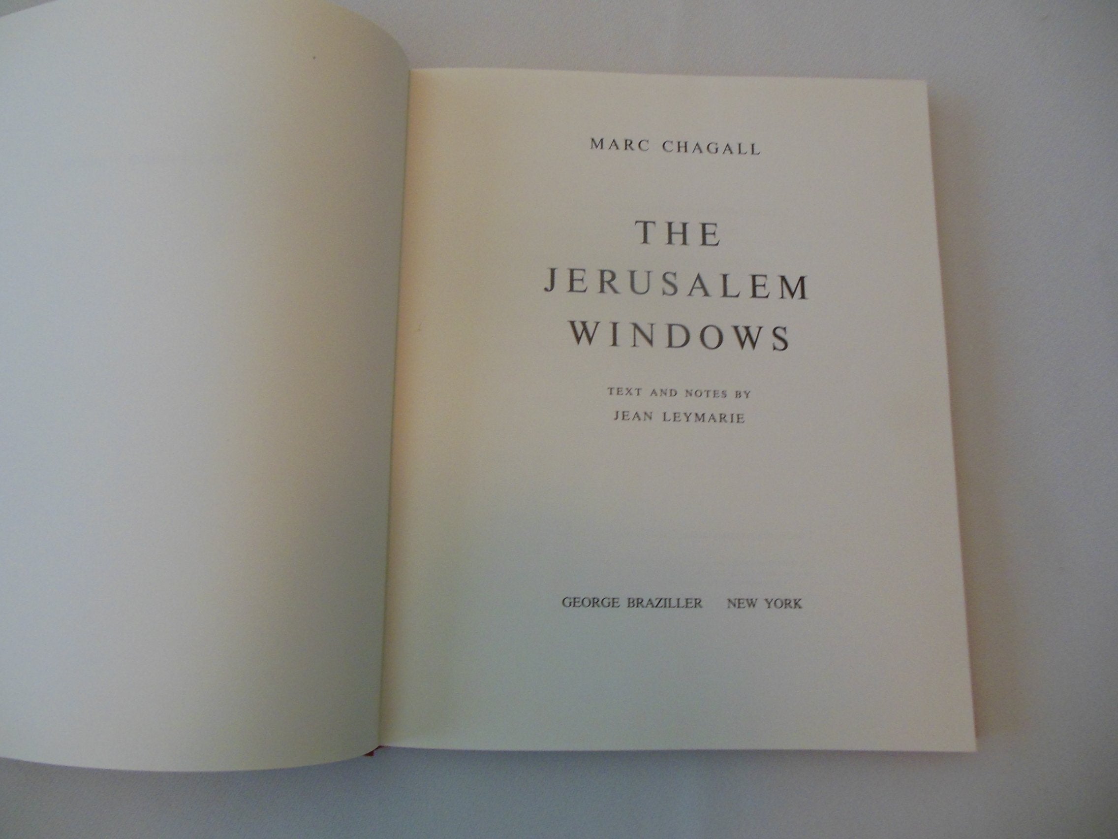 The Jerusalem Windows,New