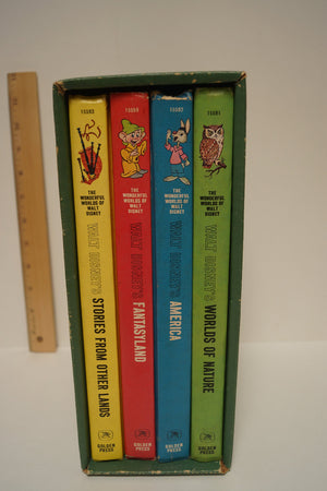 Golden Press New York 4 Volume Set - The Wonderful Worlds of Walt Disney