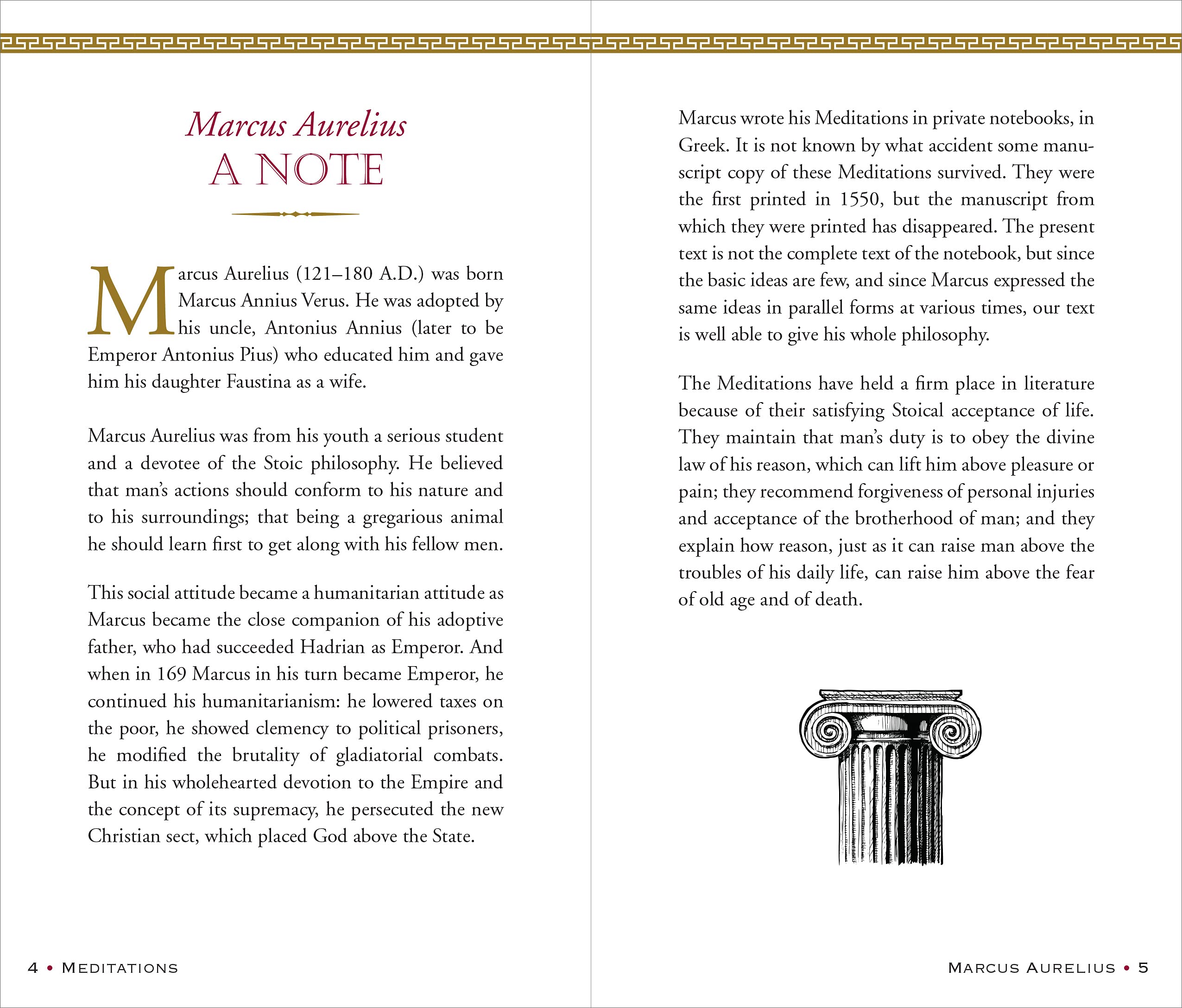 Meditations of Marcus Aurelius (Deluxe Hardcover Edition, George Long translation),New