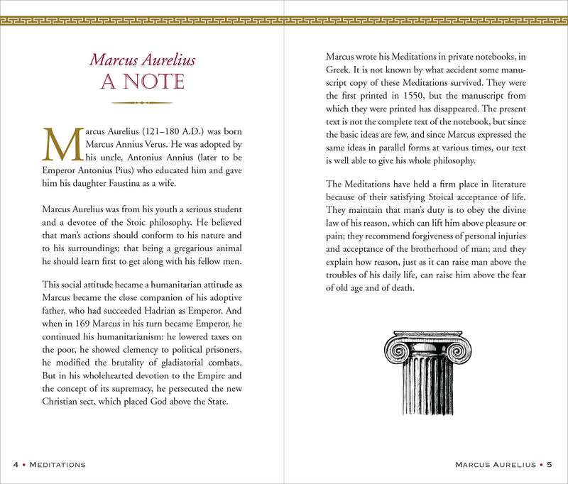 Meditations of Marcus Aurelius (Deluxe Hardcover Edition, George Long translation),New