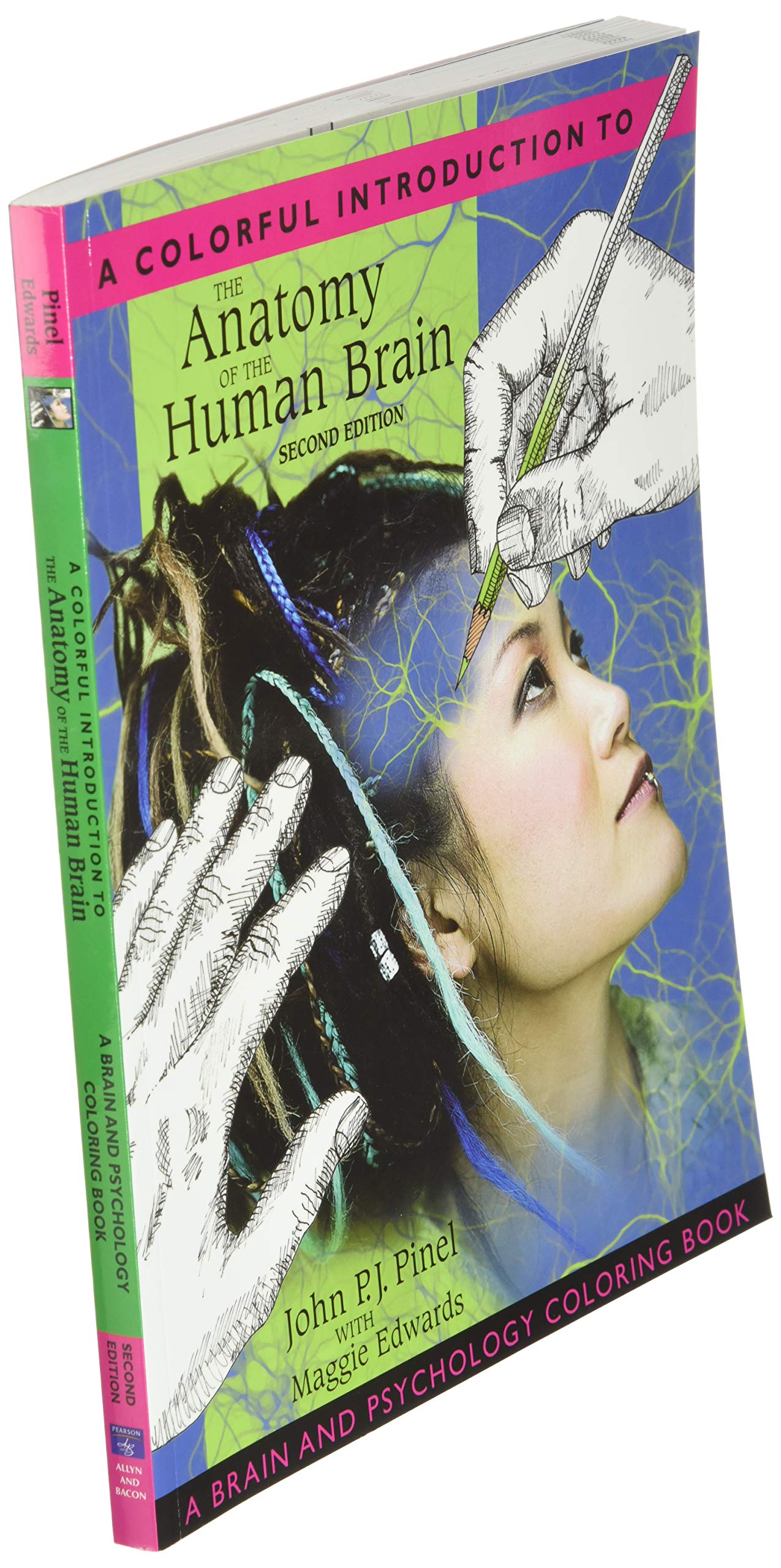 Pearson Colorful Anatomy of the Human Brain Coloring Book - Engaging Educational Resource for Psychology Enthusiasts
