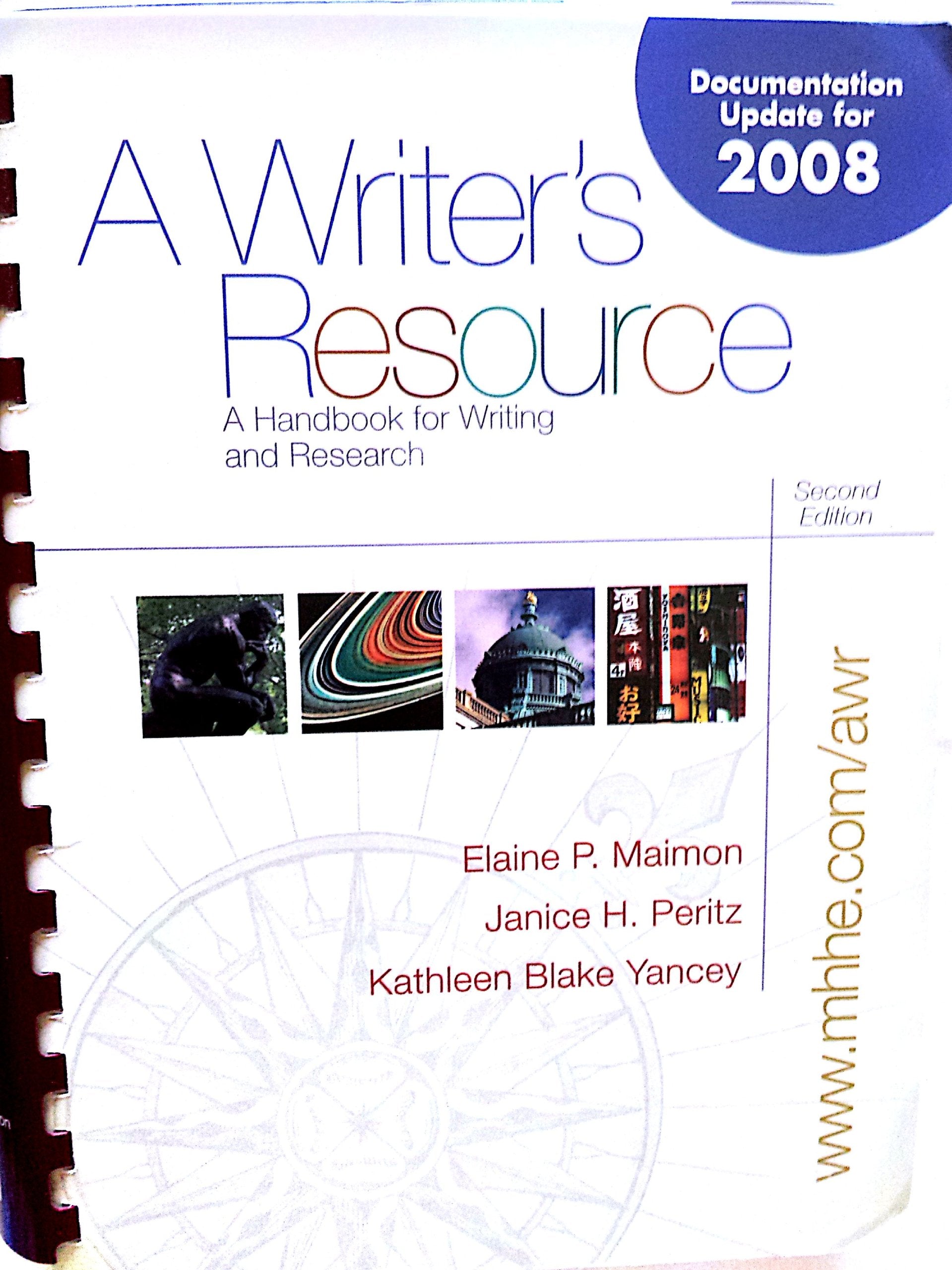 A Writer's Resource: A Handbook for Writing And Research,Used