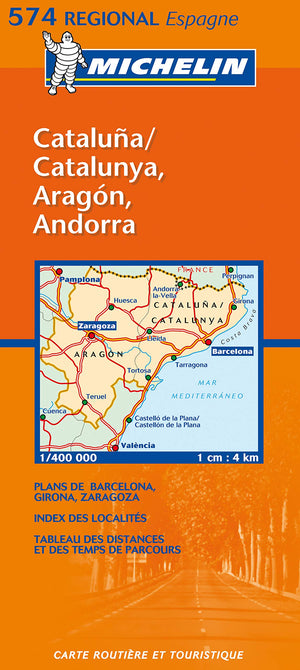 Michelin Map Spain North East: Aragon, Cataluna 574 (Maps/Regional (Michelin)),Used