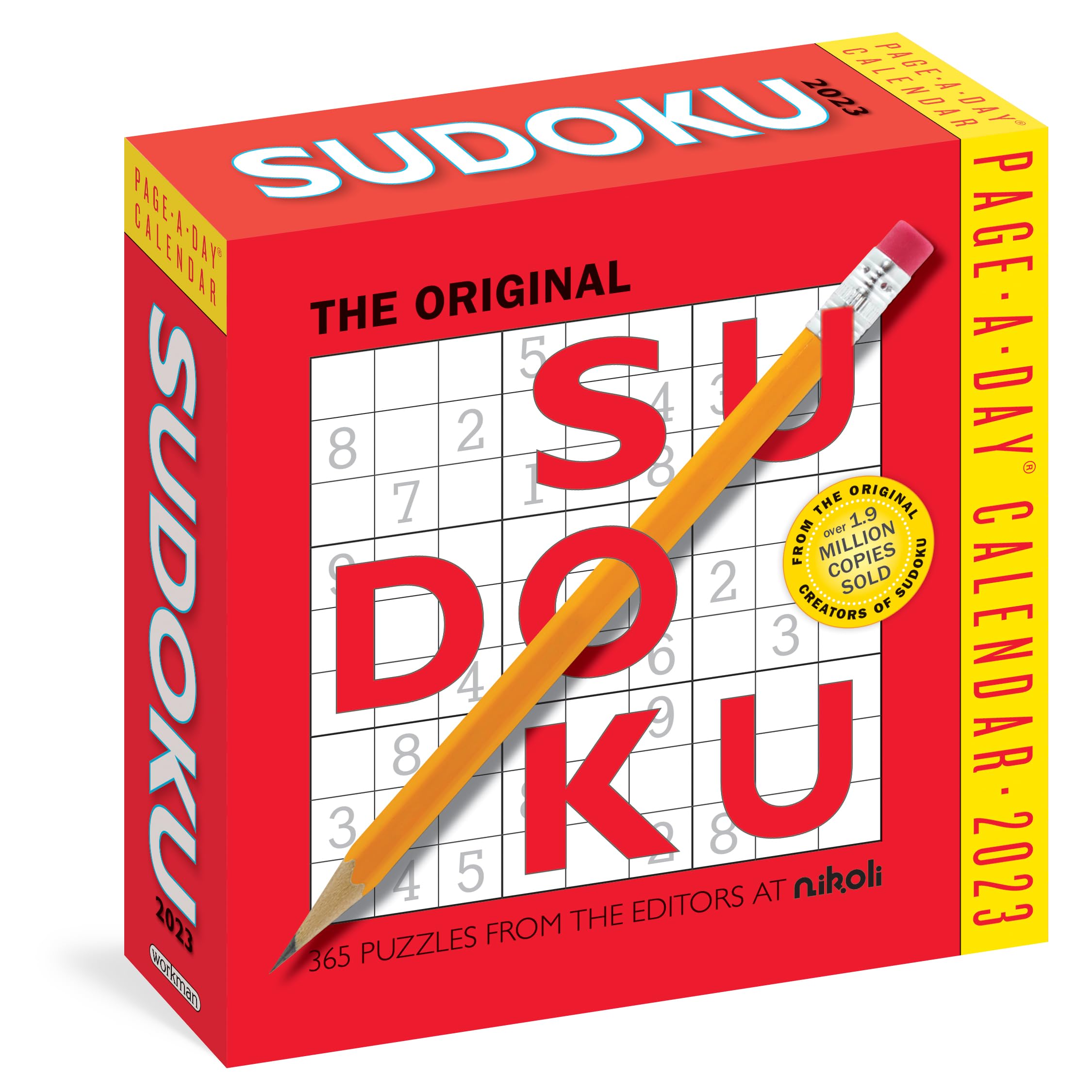 Original Sudoku Pageaday Calendar 2023: 365 Puzzles From The Editors At Nikoli