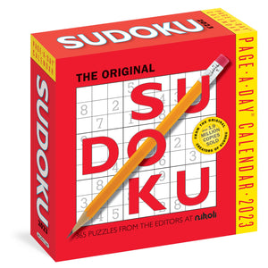 Original Sudoku Pageaday Calendar 2023: 365 Puzzles From The Editors At Nikoli