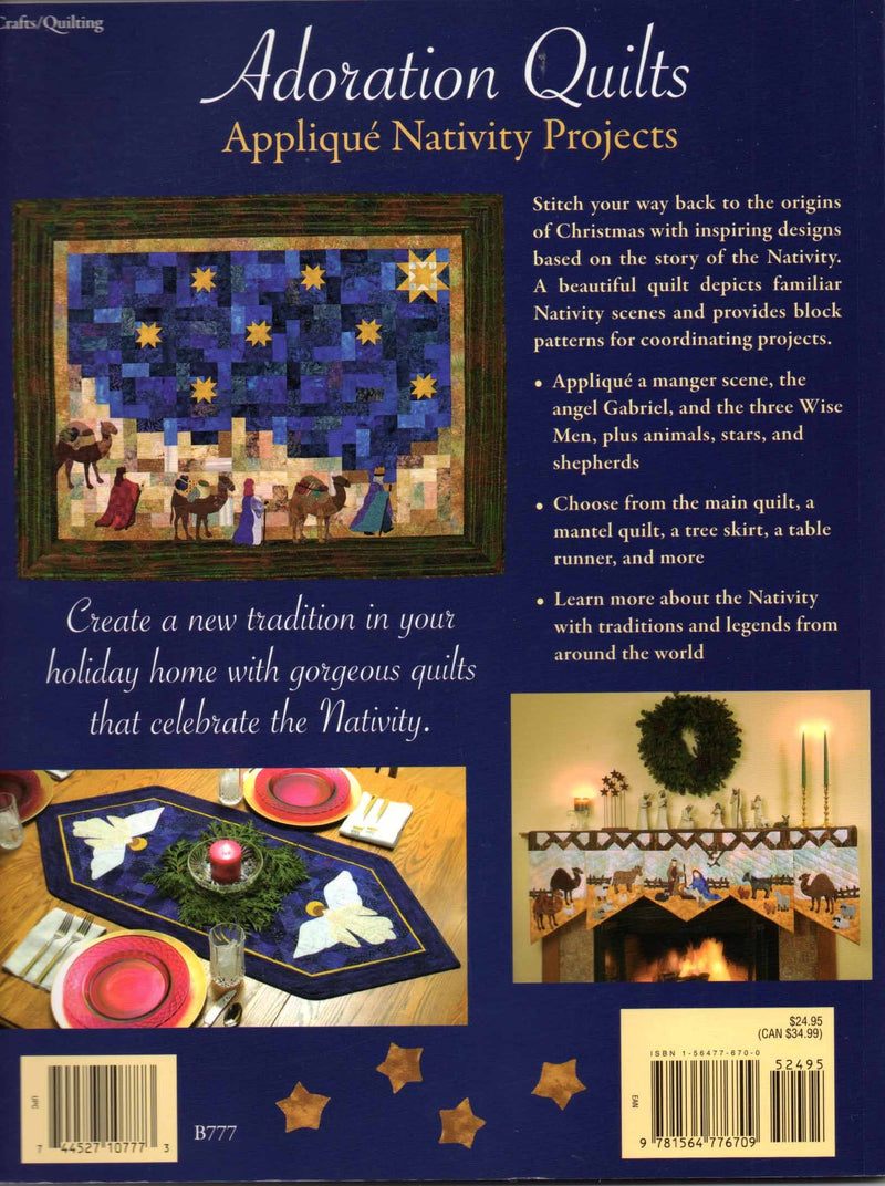 Adoration Quilts: Applique Nativity Projects (That Patchwork Place),Used