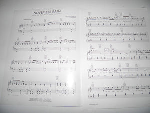November Rain (Sheet Music Book And Words)-new