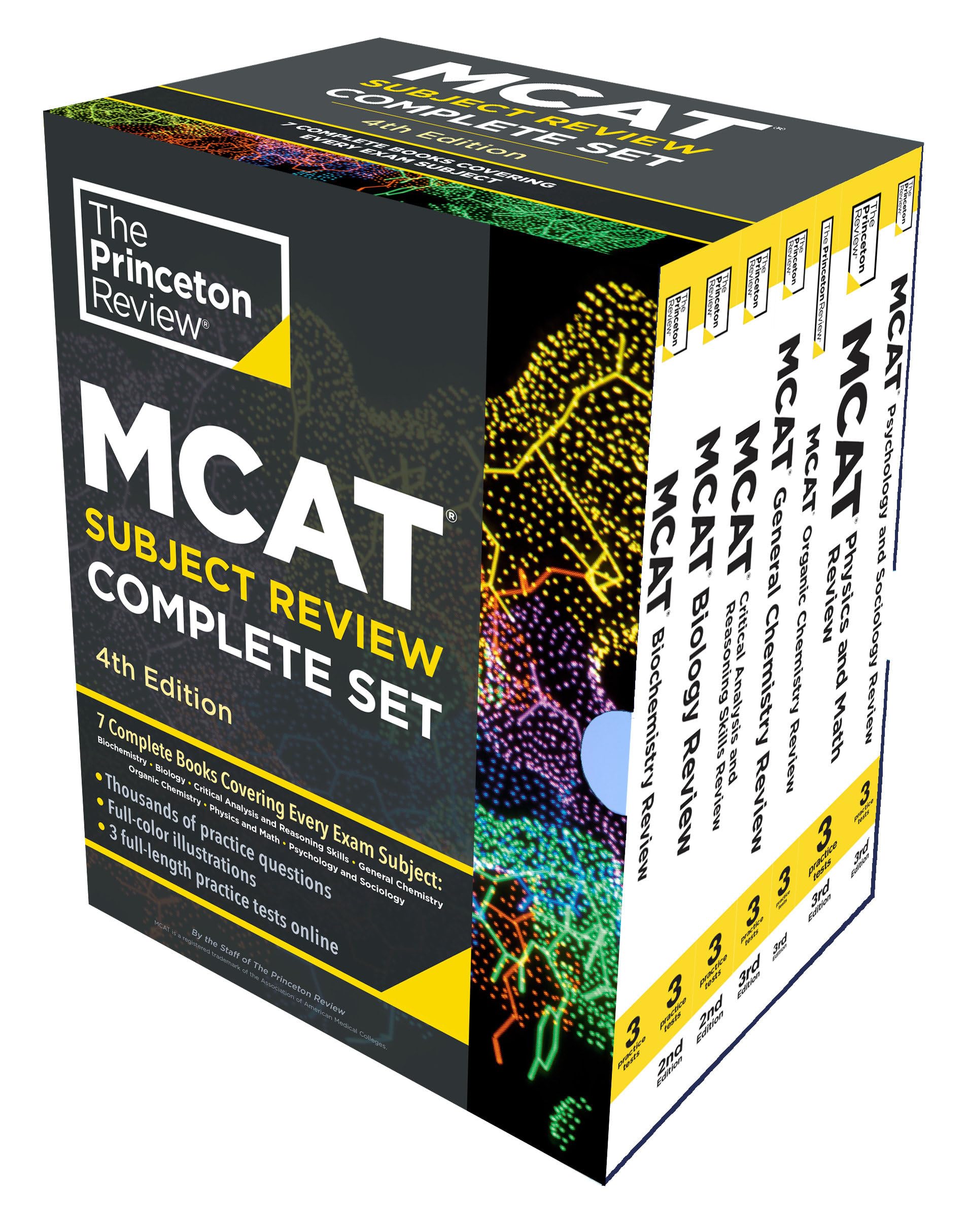 Princeton Review MCAT Subject Review Complete Box Set, 4th Edition: 7 Complete Books + 3 Online Practice Tests (Graduate School ,New