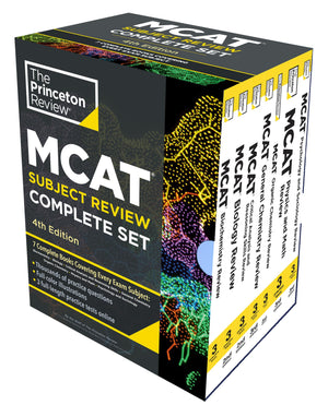 Princeton Review MCAT Subject Review Complete Box Set, 4th Edition: 7 Complete Books + 3 Online Practice Tests (Graduate School ,New