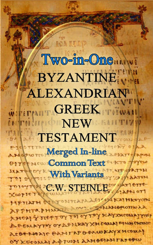 TwoinOne Byzantine Alexandrian Greek New Testament (Ancient Greek Edition),Used