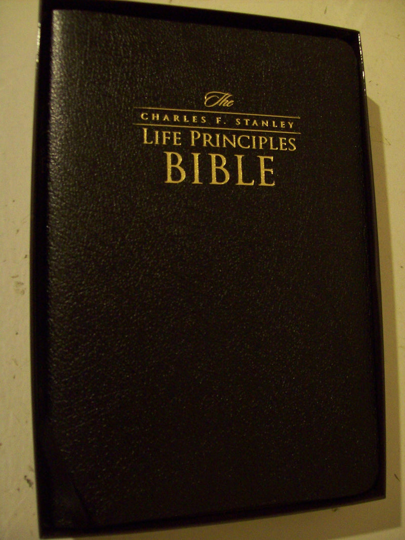 The Charles F. Stanley Life Principles Bible (Black),Used