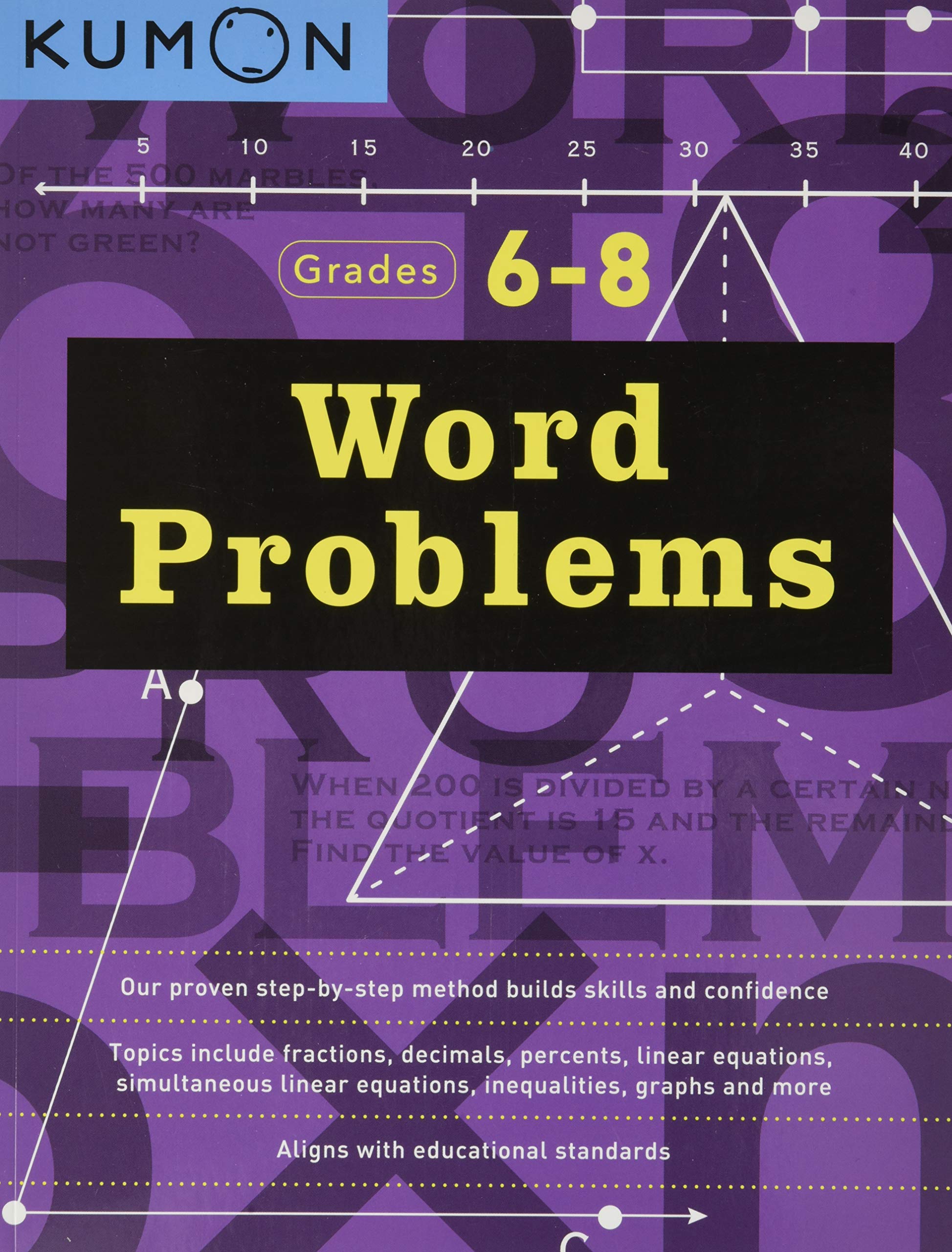 Kumon Word ProblemsGrades 68 (Kumon Middle School Math Workbooks) (Kumon Math Workbooks),New