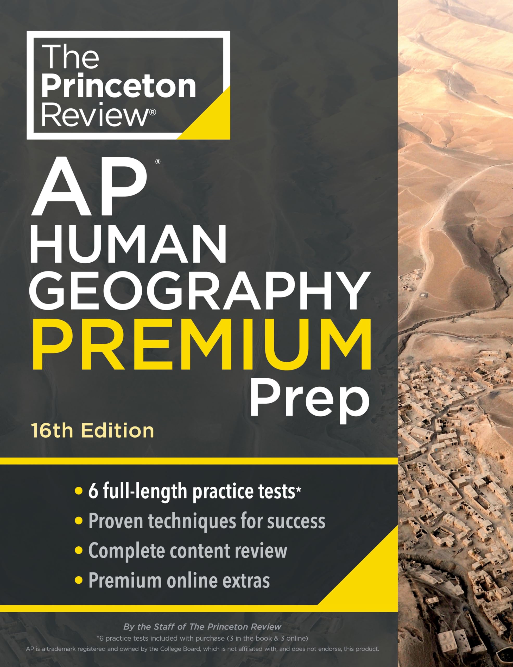 Princeton Review Ap Human Geography Premium Prep, 16Th Edition: 6 Practice Tests + Complete Content Review + Strategies & Techni,Used