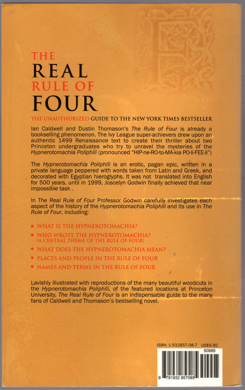 The Real Rule Of Four: The Unauthorized Guide To The New York Times #1 Bestseller,Used