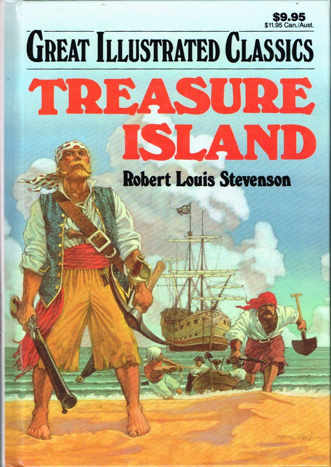 Treasure Island (Great Illustrated Classics)-used