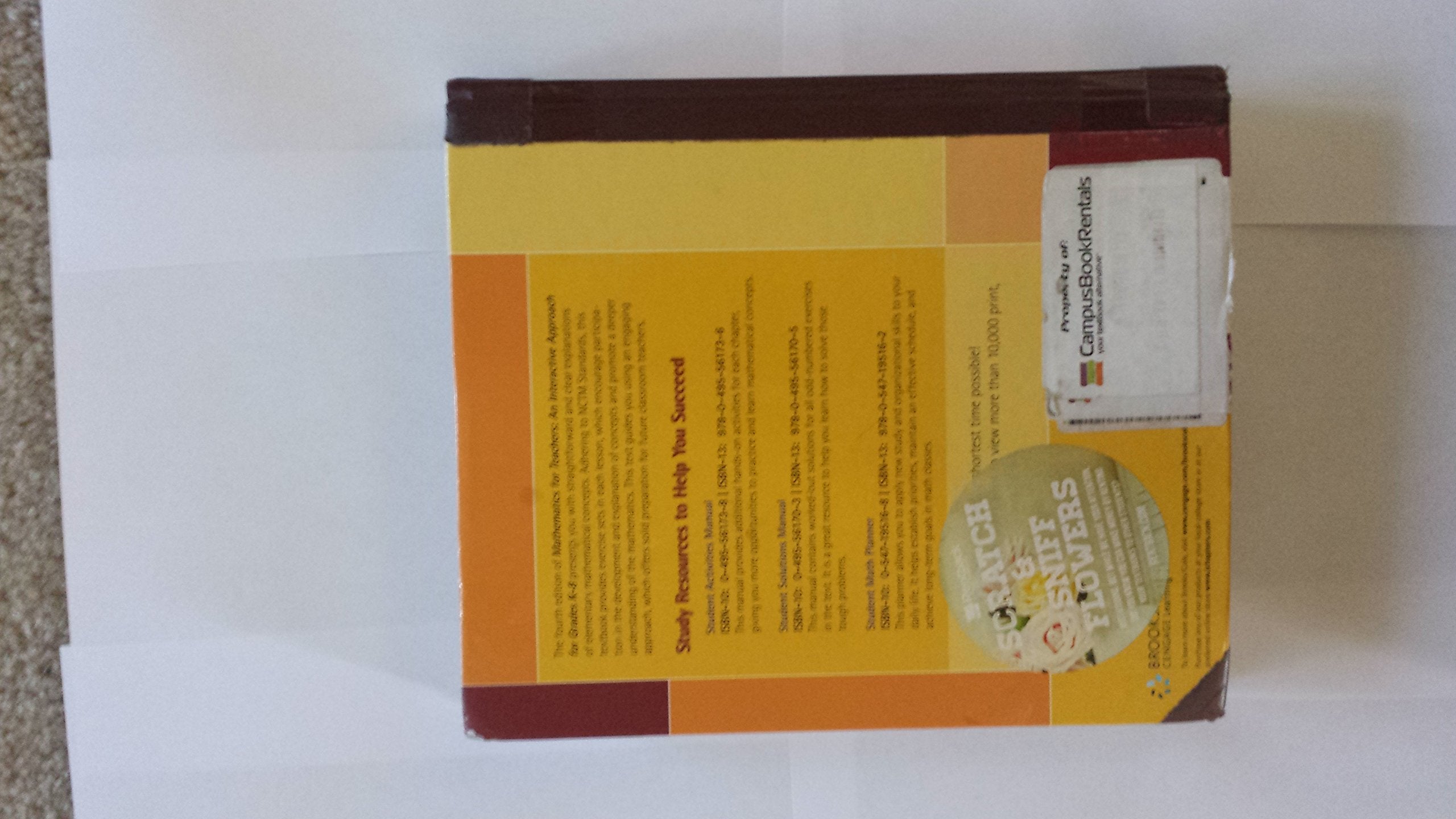 Mathematics For Teachers: An Interactive Approach For Grades K8 (Available 2010 Titles Enhanced Web Assign)
