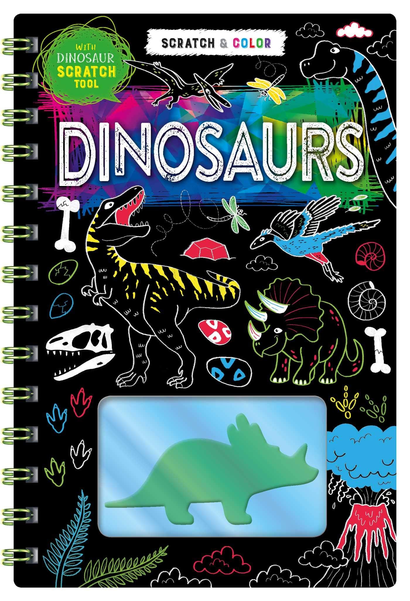 Scratch Art: Dinosaurs (Scratch & Color),Used