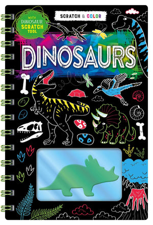 Scratch Art: Dinosaurs (Scratch & Color),Used