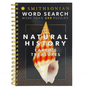 Smithsonian Word Search Natural History: Earth'S Treasures  Spiralbound Puzzle Multilevel Word Search Book For Adults Includi,Used