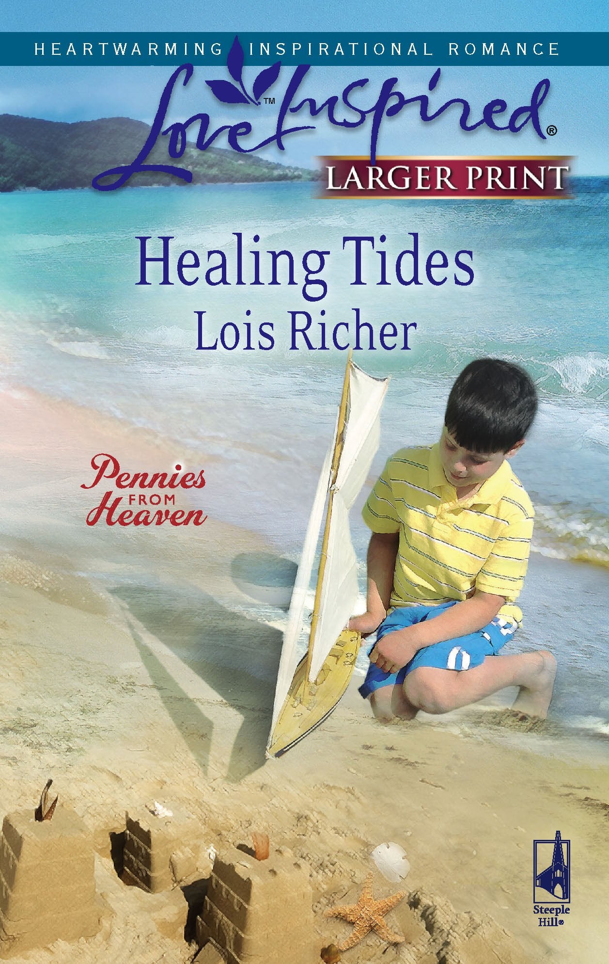 Healing Tides (Pennies from Heaven, Book 1) (Larger Print Love Inspired #432),Used