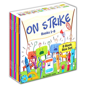 On Strike Box Set, Books 18: Pencils on Strike, Swings on Strike, Chairs on Strike, Glues On Strike, Crayons on Strike, Scissor,Used
