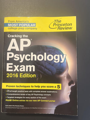 Cracking The Ap Psychology Exam, 2016 Edition (College Test Preparation),Used