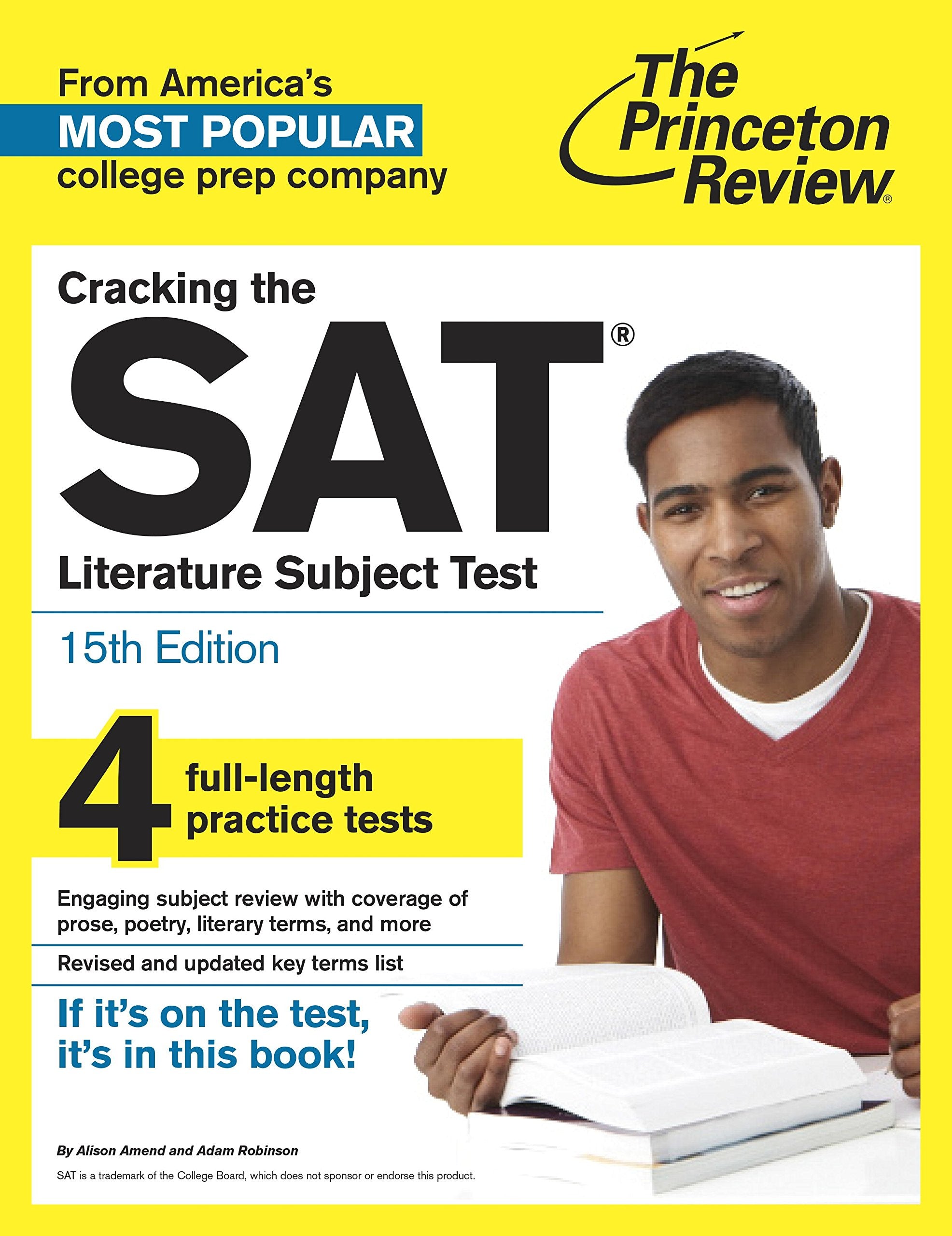 Cracking The Sat Literature Subject Test, 15Th Edition (College Test Preparation),Used