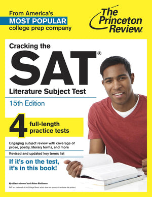 Cracking The Sat Literature Subject Test, 15Th Edition (College Test Preparation),Used