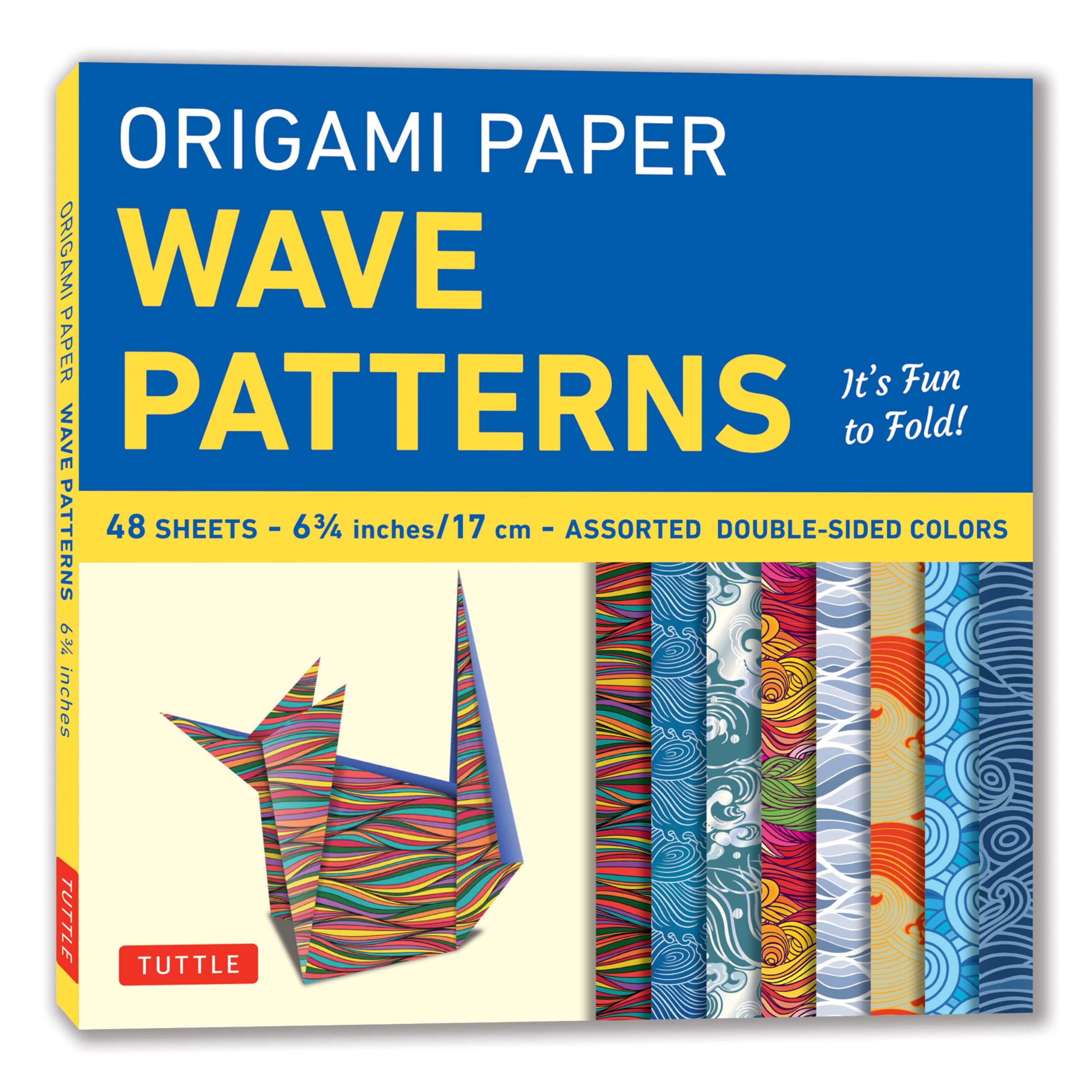Origami Paper  Wave Patterns  6 3/4 Inch  48 Sheets: Tuttle Origami Paper: Origami Sheets Printed With 8 Different Designs: I