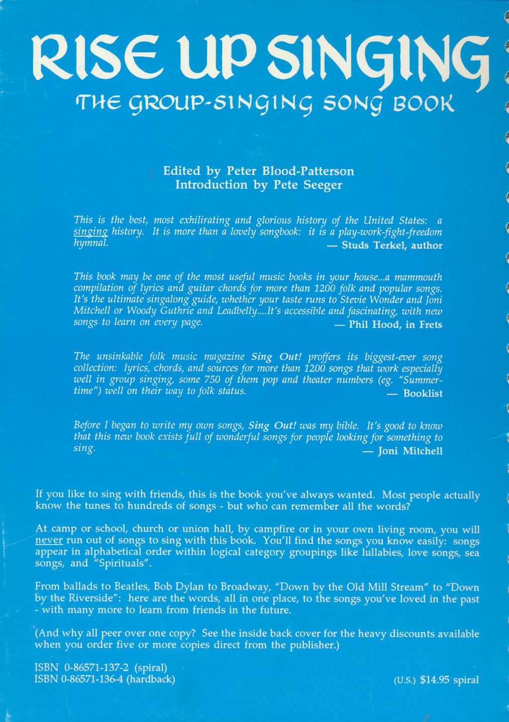 Rise Up Singing: The Group Singing Songbook,Used