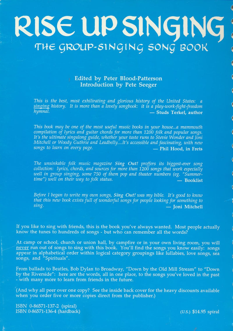 Rise Up Singing: The Group Singing Songbook,Used