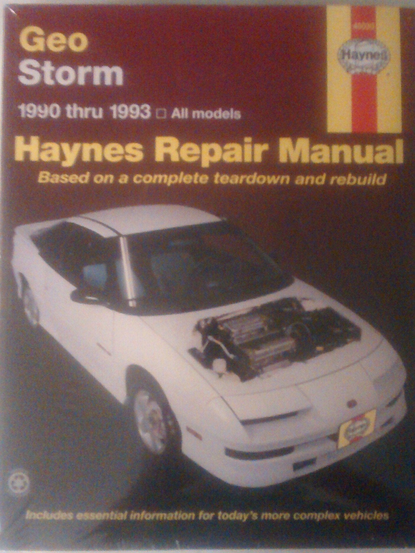 Geo Storm Automotive Repair Manual 1990 thru 1993,Used