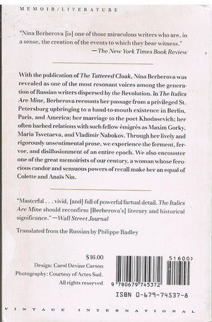 Italics are Mine,New