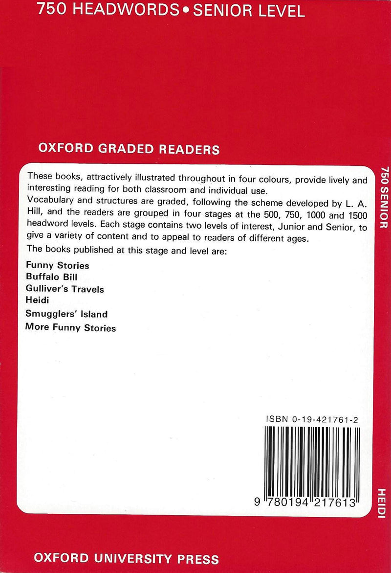 Heidi (Oxford Graded Readers, 750 Headwords, Senior Level),Used