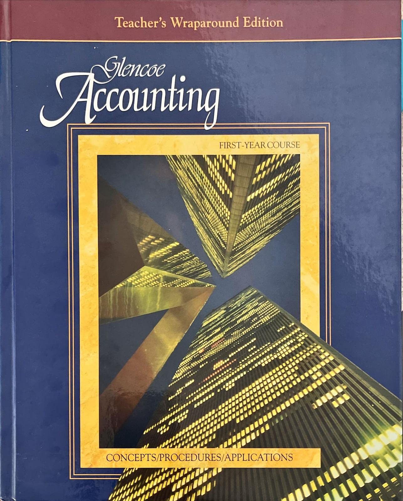 Accounting: Concepts, Procedures, Applications, 1st Year Course, Teacher's Wraparound Edition,Used