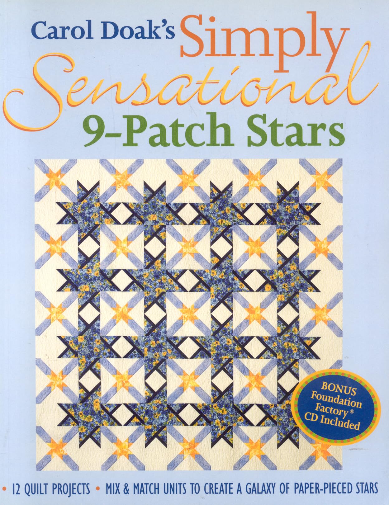 Carol Doak's Simply Sensational 9Patch Stars,New