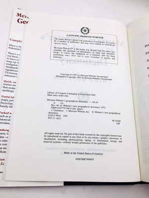 Merriamwebster'S Geographical Dictionary,Used