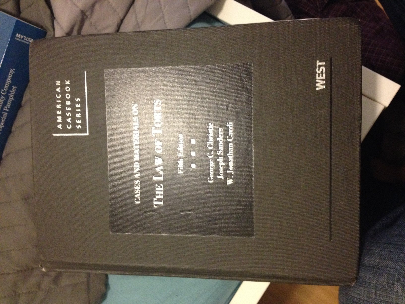 Cases and Materials on the Law of Torts, 5th (American Casebook Series),Used