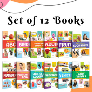 My First Picture Book Collection For Early Learning : Books For Children, Learning Picture Library For Kids, Toddler Book, Early Learning Book With 12 Topics
