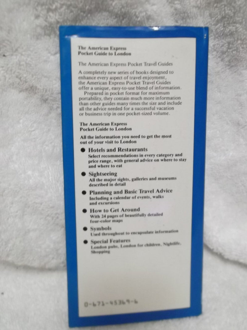 The American Express Pocket Guide to London,Used