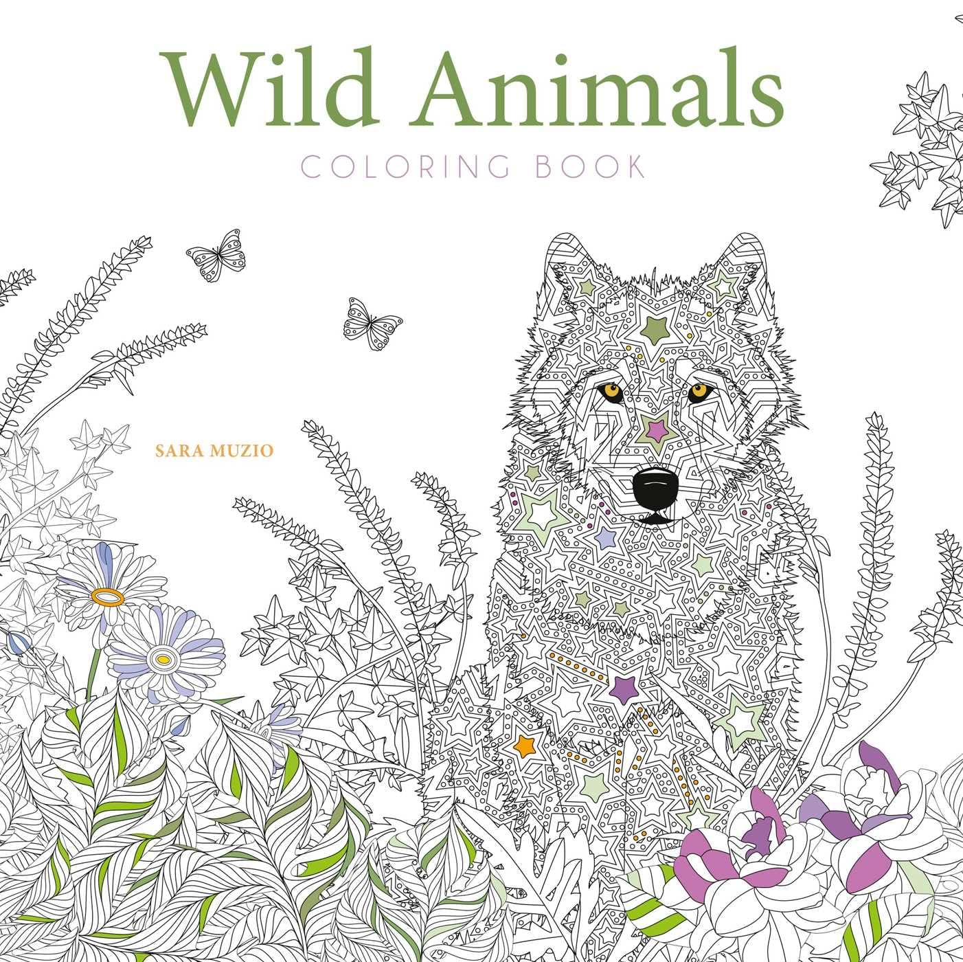 Wild Animals Coloring Book (Calm Coloring: Natural Wonders)