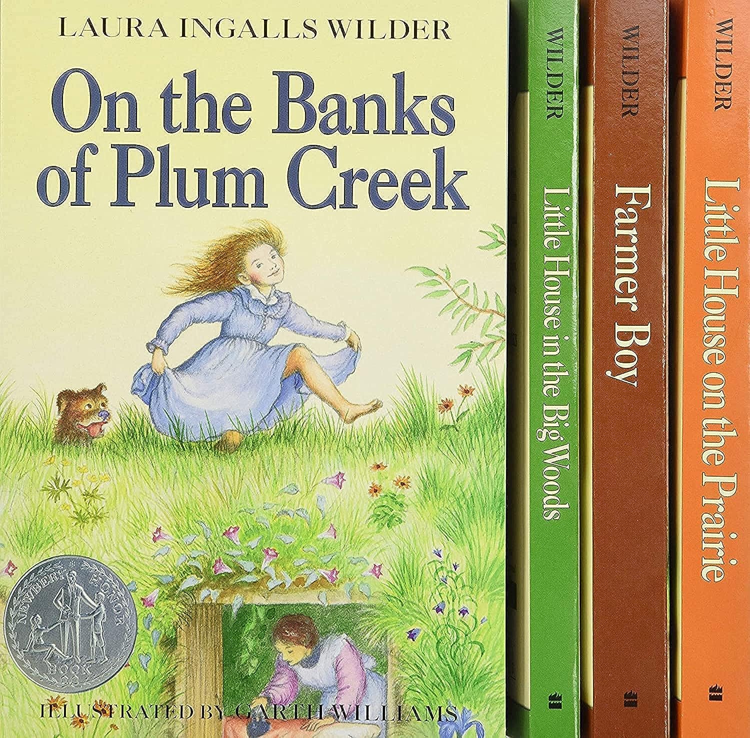 Little House 4Book Box Set: Little House in the Big Woods, Farmer Boy, Little House on the Prairie, On the Banks of Plum Creek,Used