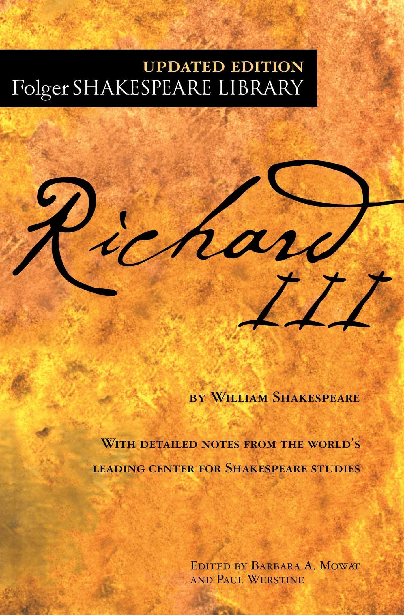 Richard III (Folger Shakespeare Library),Used