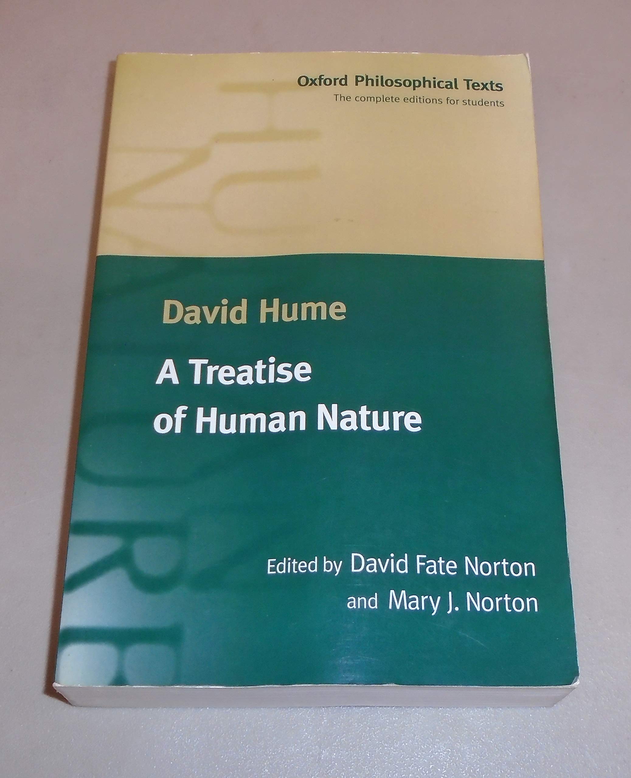 A Treatise of Human Nature (Oxford Philosophical Texts),Used