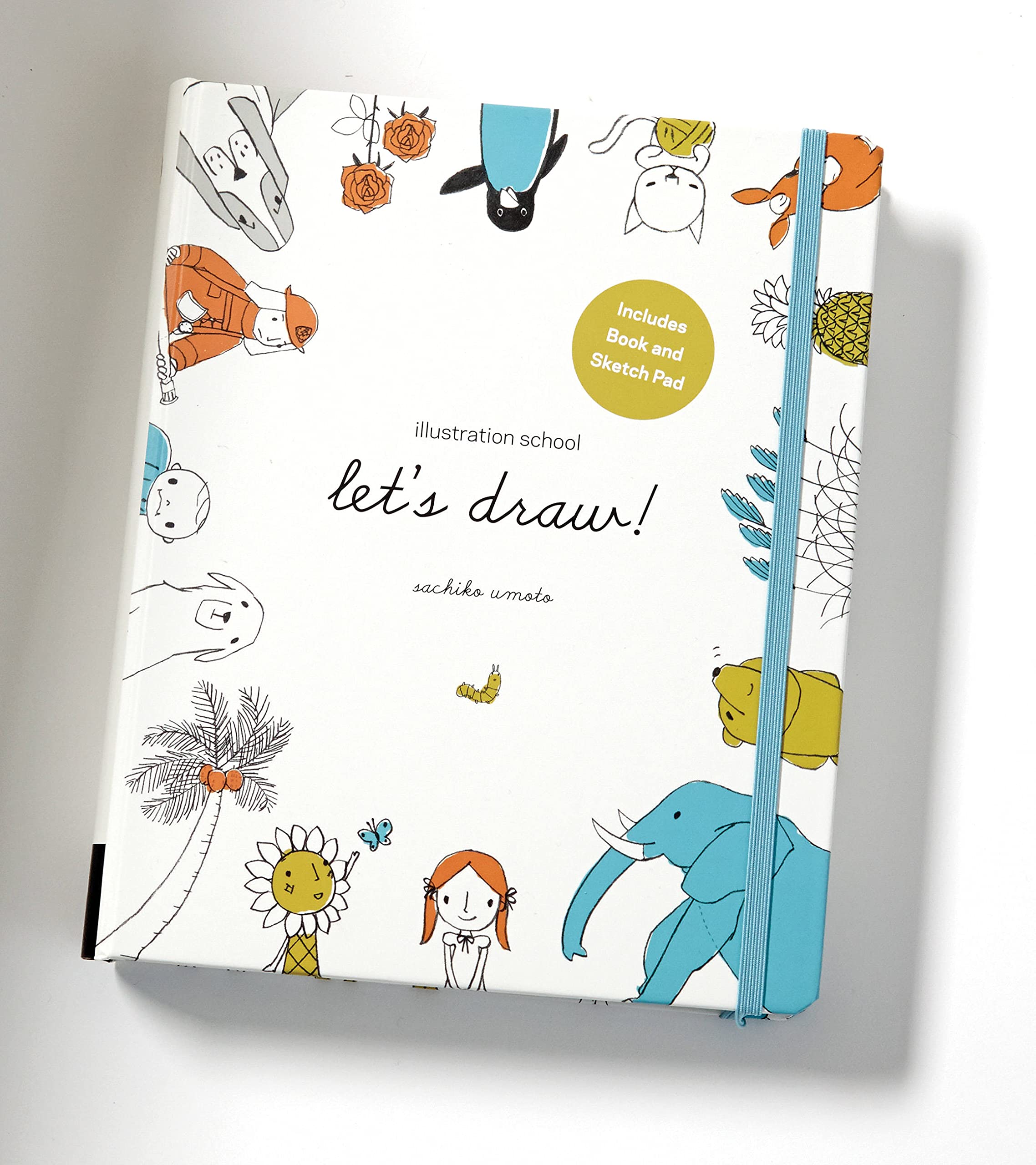 Illustration School: Let'S Draw! (Includes Book And Sketch Pad): A Kit With Guided Book And Sketch Pad For Drawing Happy People,