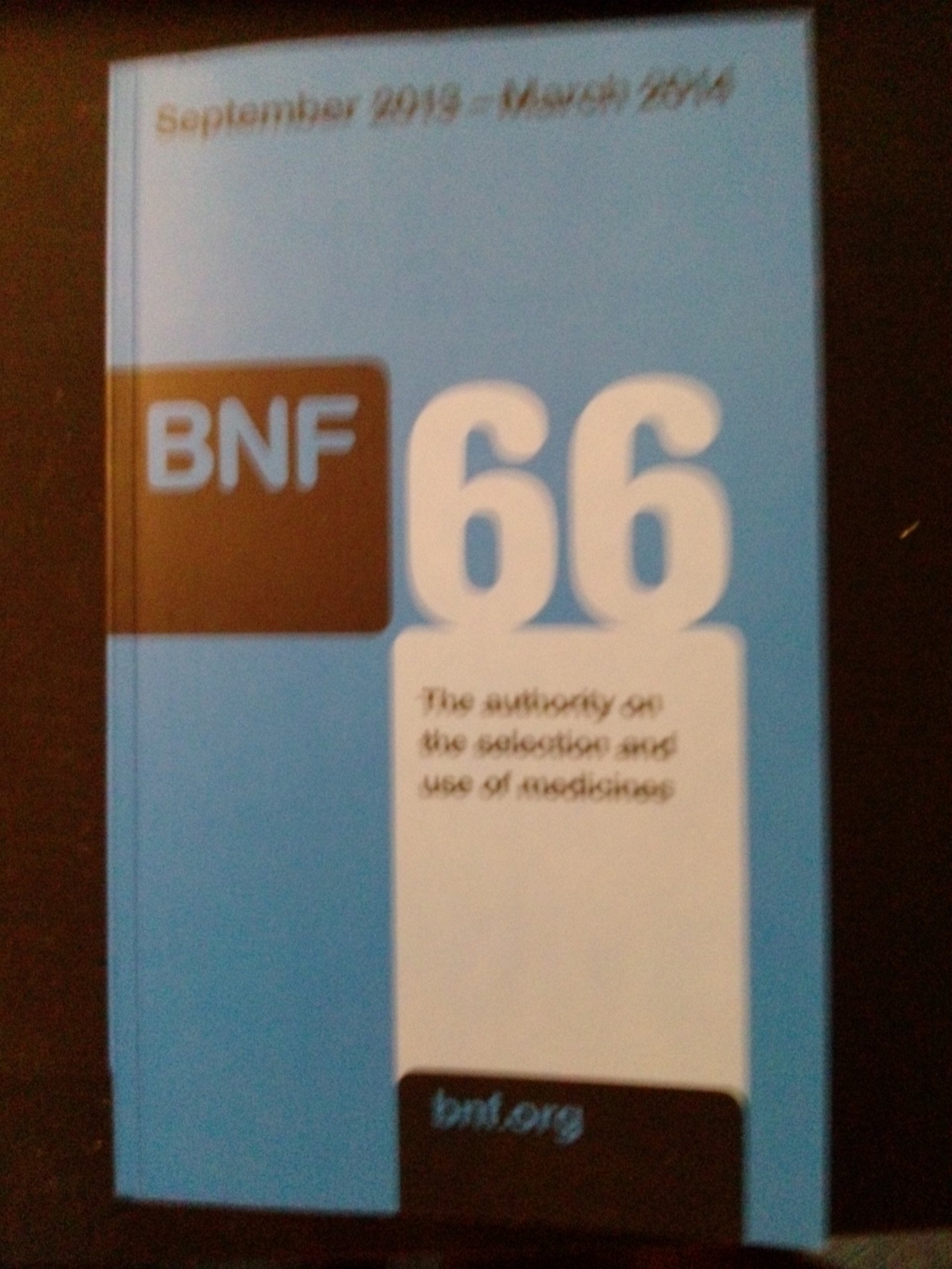 British National Formulary (Bnf 66): September 2013 to March 2014,Used