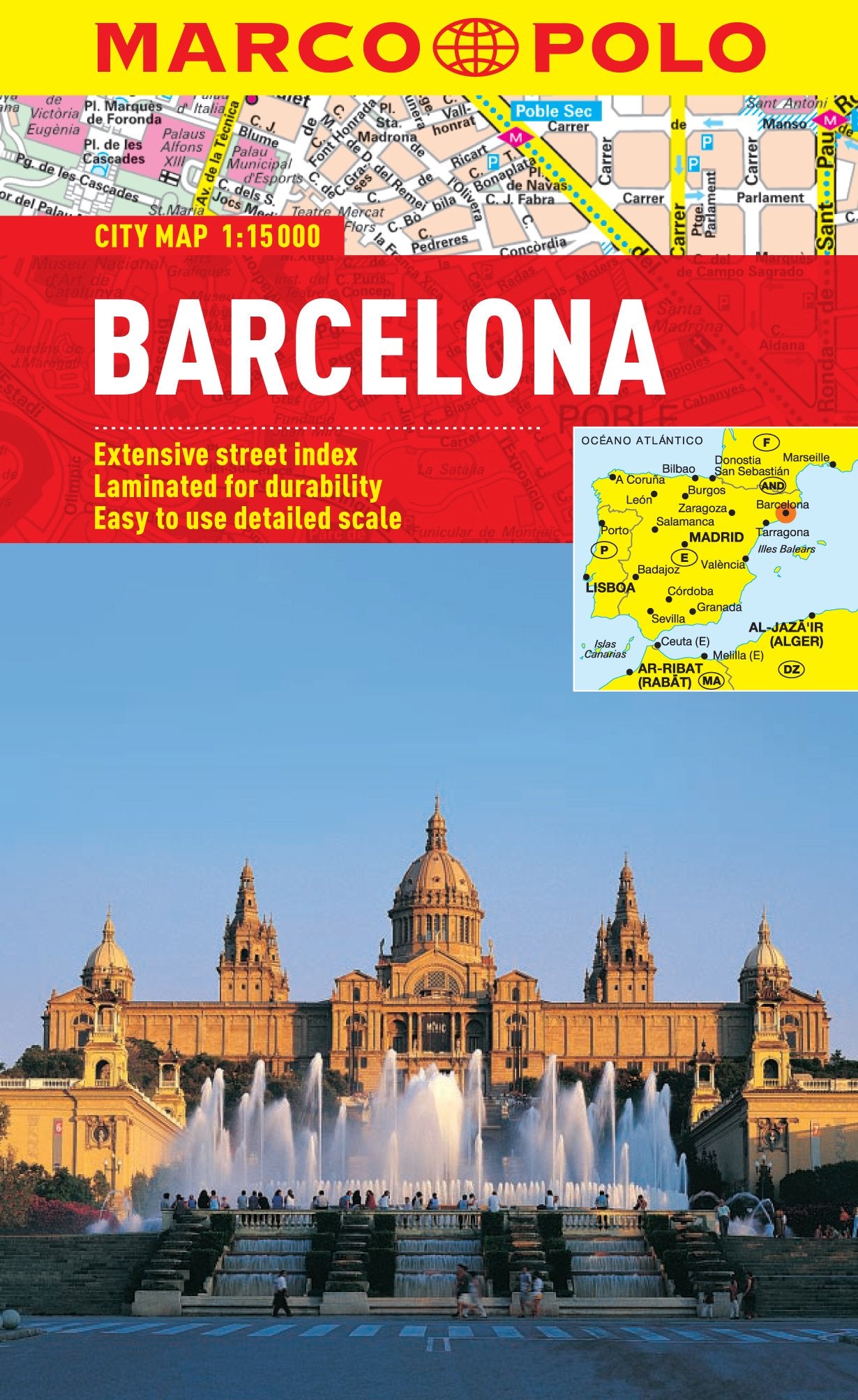 Barcelona Marco Polo City Map (Marco Polo City Maps),Used